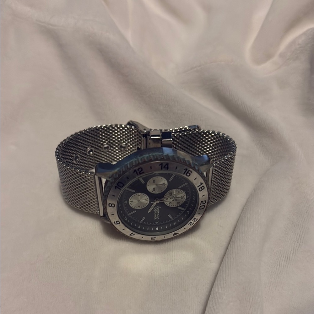 American Exchange Silver Watch Timeless Elegance